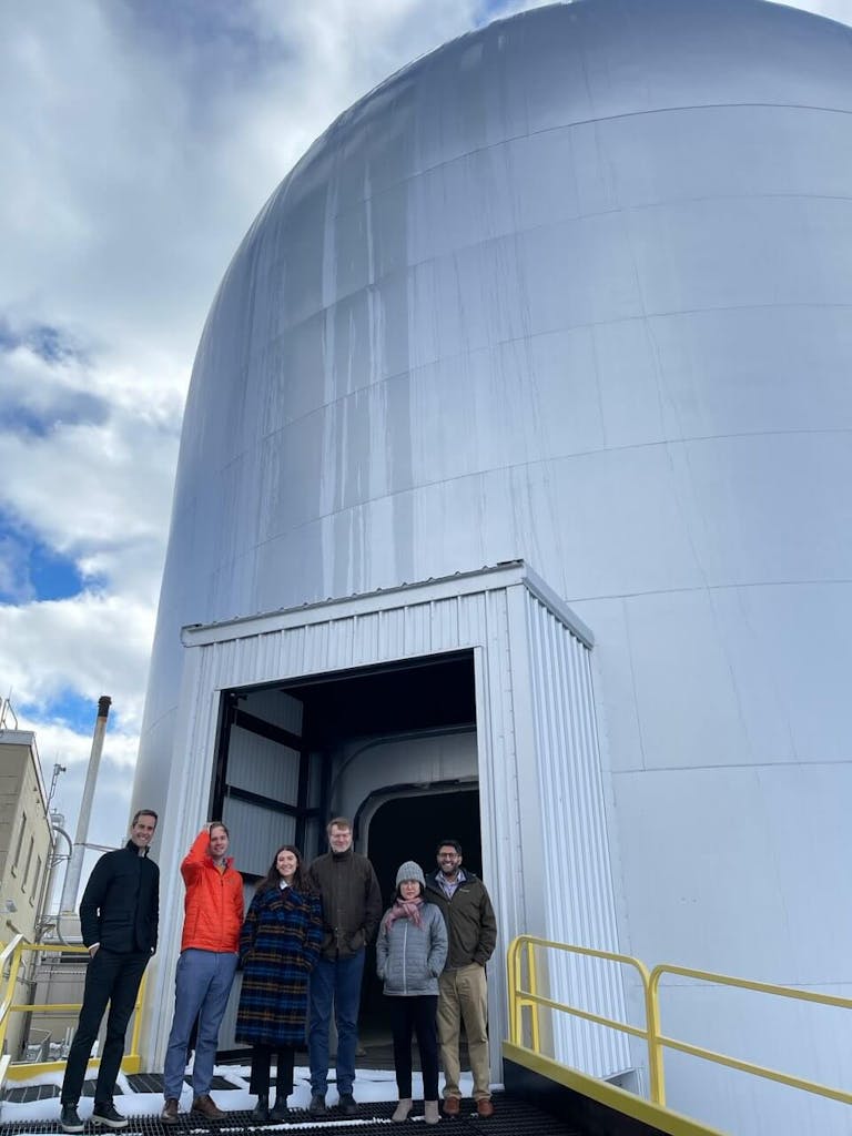 EF3 group standing in from the EBR-II containment dome